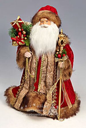 Дед Мороз золотой, 41 см