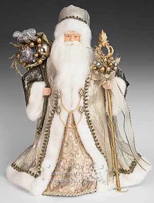 Дед Мороз в золотой шубе, 45 см Holiday Classics фото 1