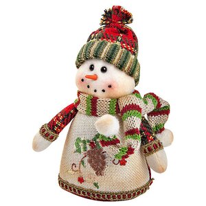 Мягкая игрушка Шотландское Рождество - Снеговик 17 см Mister Christmas фото 1