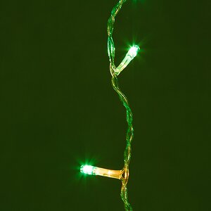 Световой дождь 2.5*1.5 м, 625 зеленых микроламп, прозрачный ПВХ, соединяемый, IP20 Snowhouse фото 2