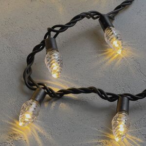 Светодиодная гирлянда Шишки 10 м, 100 теплых белых LED ламп, черный КАУЧУК, соединяемый, IP65 BEAUTY LED фото 3