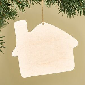 Деревянная елочная игрушка Домик - Пряничные Истории 10 см МанузинЪ фото 4