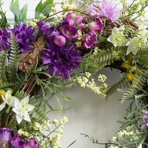 Венок для свечи Provence - Магическая Красота 34 см, фиолетовый Swerox фото 4