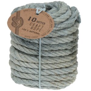 Джутовая веревка Colour Collection 10 м серо-голубая Koopman фото 1
