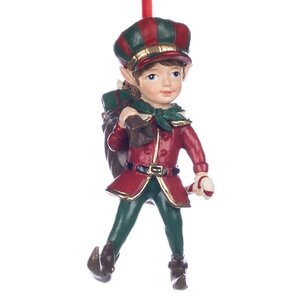 Елочная игрушка Эльф Рикки - Помощник Санты 12 см, подвеска Goodwill фото 1
