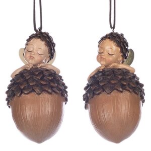 Елочная игрушка Феечка Ализе - Foresta di Noci 10 см, подвеска Goodwill (Гудвилл) фото 2