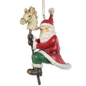 Елочная игрушка Санта-Клаус - Назад в детство 12 см, подвеска Goodwill фото 1