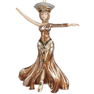 Елочная игрушка Миледи Маэглина - Танец Золотой Валенсии 12 см, подвеска