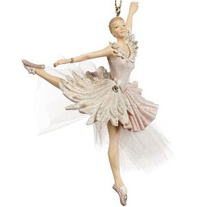 Елочная игрушка Балерина Камелия - Воздушные Таланты Салерно 13 см, подвеска