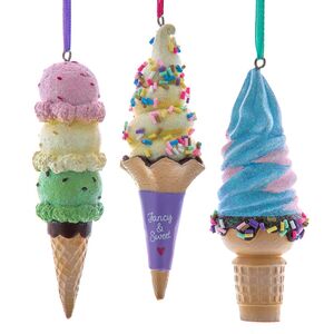 Елочная игрушка Мороженое Сны Единорога - Elf Cooks 10 см Kurts Adler фото 2