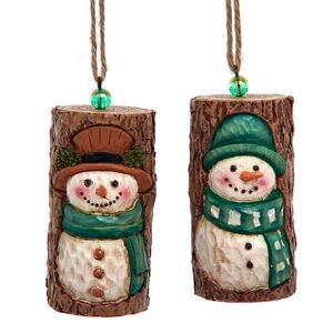 Елочная игрушка Magical Forest Snowman 8 см Kurts Adler фото 2