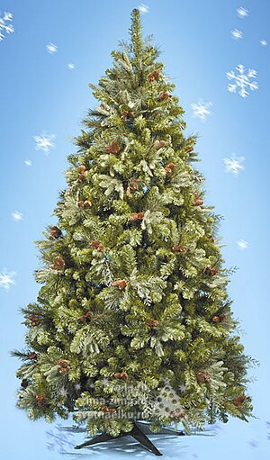 Искусственная елка Вашингтон с шишками 152 см, ЛИТАЯ + ПВХ Царь Елка фото 1