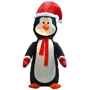 Надувная фигура Пингвин в колпачке 1.2 м с подсветкой Торг Хаус фото 1