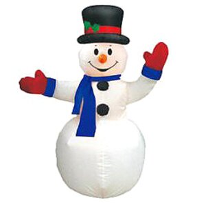 Надувная фигура Снеговик в цилиндре 2.4 м с подсветкой Торг Хаус фото 1