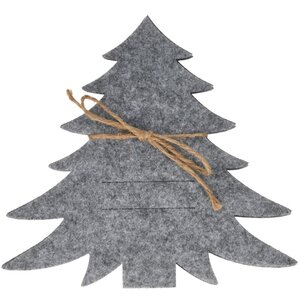 Набор конвертов для столовых приборов Елочка, 4 шт, серый Koopman фото 4