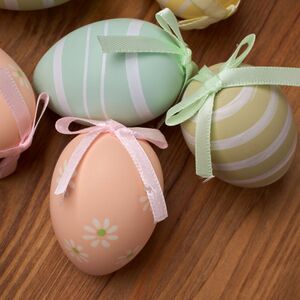 Пасхальные украшения Яйца Grandi 6 см, 6 шт, подвеска Koopman фото 2