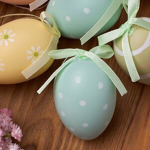 Пасхальные украшения Яйца Salvado 6 см, 6 шт, подвеска Koopman фото 2