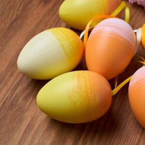 Пасхальные украшения Яйца Lonlebur 6 см, 6 шт, подвеска Koopman фото 2