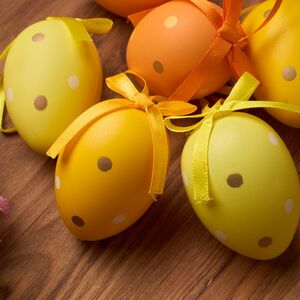 Пасхальные украшения Яйца Monrisson 6 см, 6 шт, подвеска Koopman фото 2