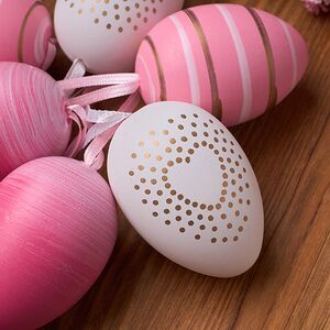 Пасхальные украшения Яйца Louren 6 см, 6 шт, подвеска Koopman фото 2