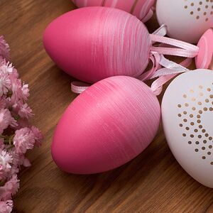 Пасхальные украшения Яйца Louren 6 см, 6 шт, подвеска Koopman фото 5