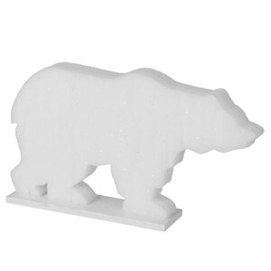 Декоративная фигура с подсветкой Полярный Медведь 33*19 см 3 холодных белых LED лампы, на батарейках Koopman фото 1