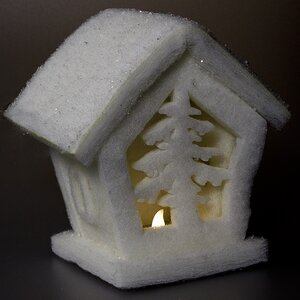Композиция "Снежный домик", 18 см, подсветка, батарейки Koopman фото 1