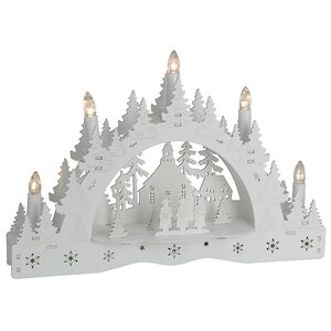 Светильник-горка Рождественский хор 35*24 см, 5 теплых белых LED ламп, батарейка Koopman фото 2