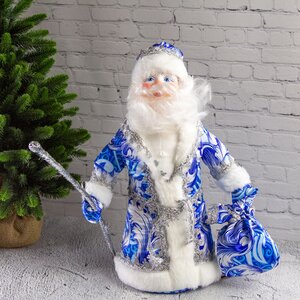 Фигура Дед Мороз из Гжельского уезда 40 см Батик фото 1