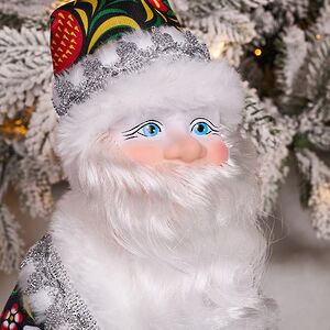 Фигура Дед Мороз из деревушки Хохлома 40 см Батик фото 7