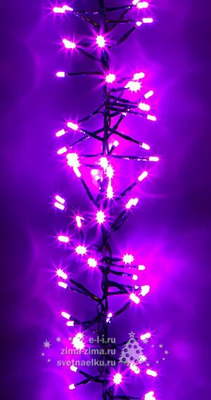 Электрогирлянда Волшебная Гроздь Cluster Lights 288 розовых LED ламп, соединяемая Holiday Classics фото 2