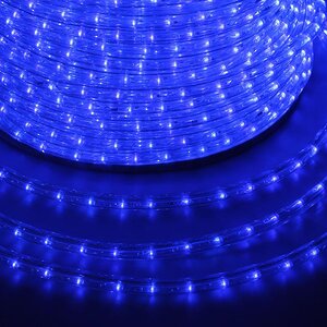 Дюралайт светодиодный двухжильный 13 мм, 100 м, 3600 синих LED ламп, IP54 Rich Led фото 1