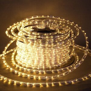 Дюралайт светодиодный двухжильный 13 мм, 100 м, 3600 теплых белых LED ламп, IP54 Rich Led фото 1