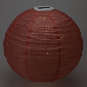 Китайский фонарик на солнечной батарее Solar Millom 40 см, IP44, розовый Koopman фото 2