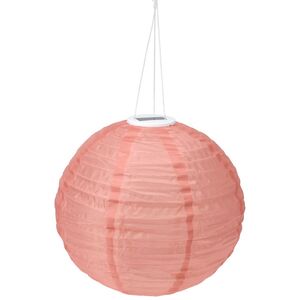 Китайский фонарик на солнечной батарее Solar Millom 40 см, IP44, розовый Koopman фото 3