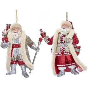Елочная игрушка Санта Клаус - Кудесник из Ливерпуля 13 см с подарками, подвеска Kurts Adler фото 2
