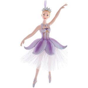 Елочная игрушка Балерина Джози - Лавандовый Вальс 15 см, подвеска Kurts Adler фото 1