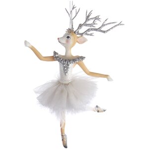 Елочная игрушка Олень - балерина Элен из Шан-сюр-Марна 16 см, подвеска
