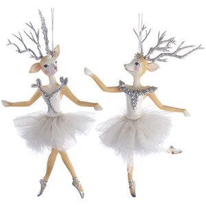 Елочная игрушка Олень - балерина Стефани из Шан-сюр-Марна 16 см, подвеска Kurts Adler фото 2