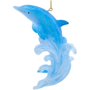 Елочная игрушка Дельфин Флиппер из Топазовой лагуны 12 см, подвеска