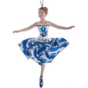 Елочная игрушка Балерина Маргарет - Делфтская прима 14 см, подвеска Kurts Adler фото 1
