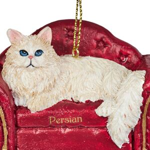 Елочная игрушка Персидский Кот на софе 9 см Kurts Adler (Куртс Адлер) фото 2