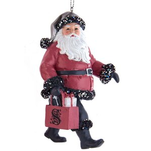 Елочная игрушка Санта Клаус с пакетом: Quelle surprise 11 см, подвеска Kurts Adler фото 1