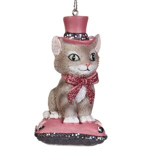 Набор елочных игрушек Котенок и Щенок - Пушистый Дуэт, 8 см, 2 шт Kurts Adler фото 10