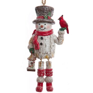 Елочная игрушка Снеговик Маркус 13 см, подвеска Kurts Adler фото 1