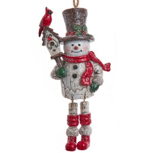 Елочная игрушка Снеговик Родни 13 см, подвеска Kurts Adler фото 1