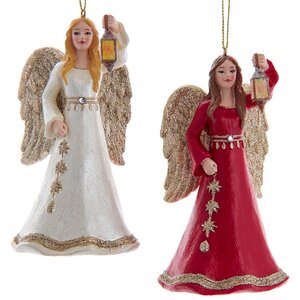 Елочная игрушка Ангел Энната - Luminoso la Via 12 см, подвеска Kurts Adler фото 2