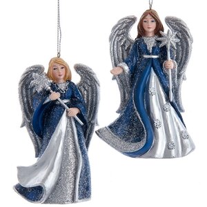 Елочная игрушка Ангел Дженни - Midnight Glow 12 см, подвеска Kurts Adler фото 2