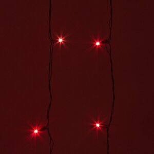 Световой Занавес 3*2 м, 300 красных микроламп, зеленый ПВХ, контроллер MOROZCO фото 2