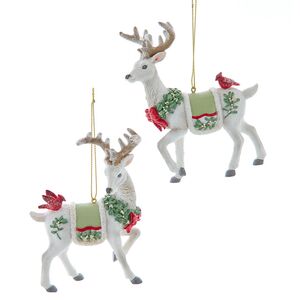 Елочная игрушка Рождественский Олень Альфредо 12 см Kurts Adler фото 2